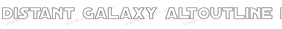 Distant Galaxy AltOutline Italic字体转换